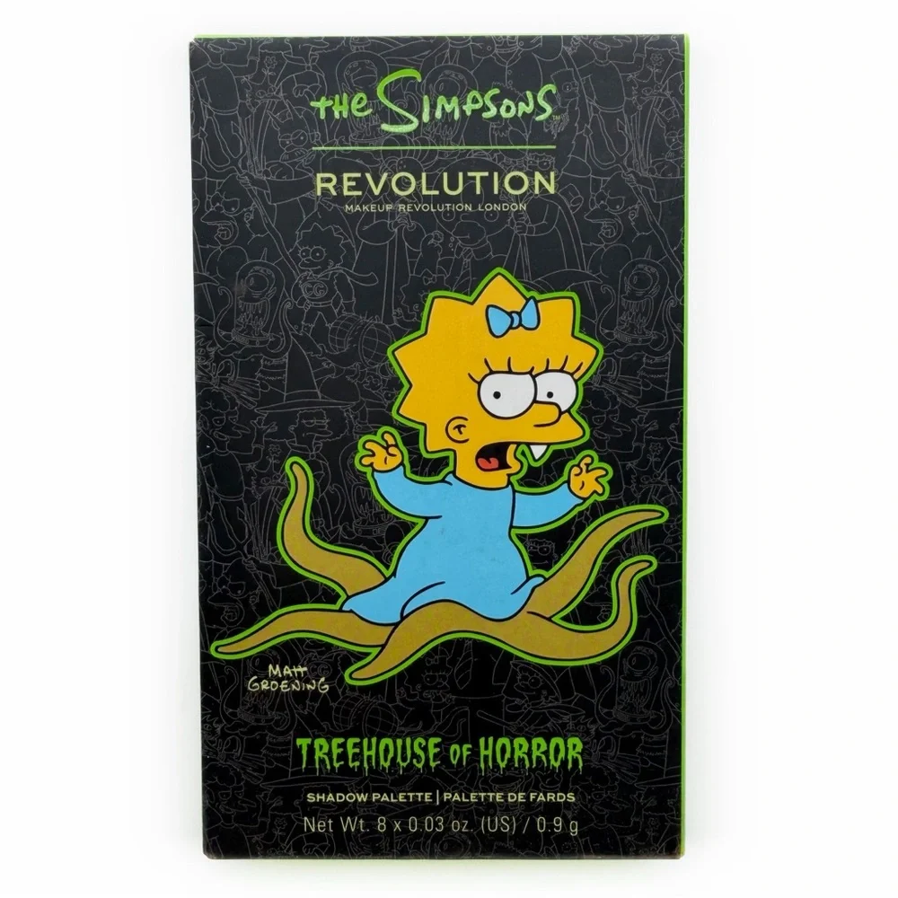 Makeup Revolution Simpsons Treehouse of Horror Eyeshadow Palette Alien Maggie